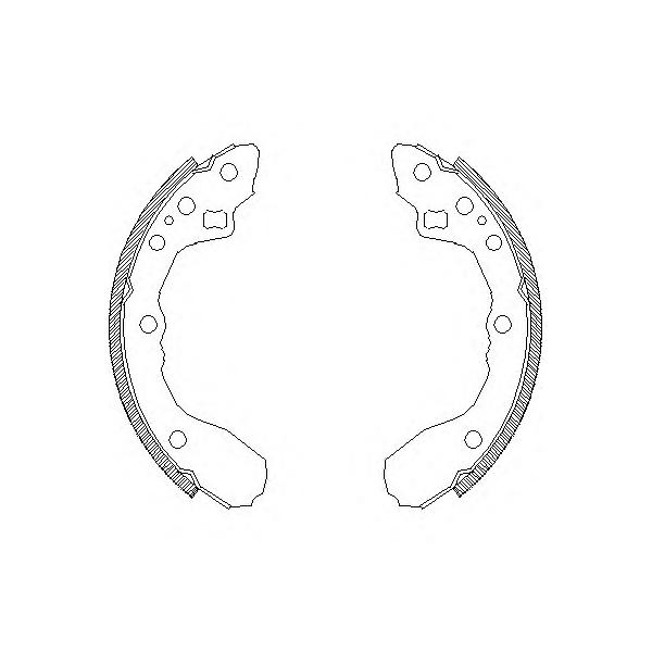 REMSA - 4344.00 (колодки барабанные/ Mazda 626 1.6/2.0/2.0D 83-87)