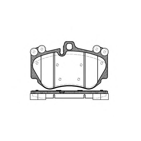 REMSA - 1140.00 (колодки дисковые п./ Porsche Cayenne 3.2/4.5 V8 02> диски 19