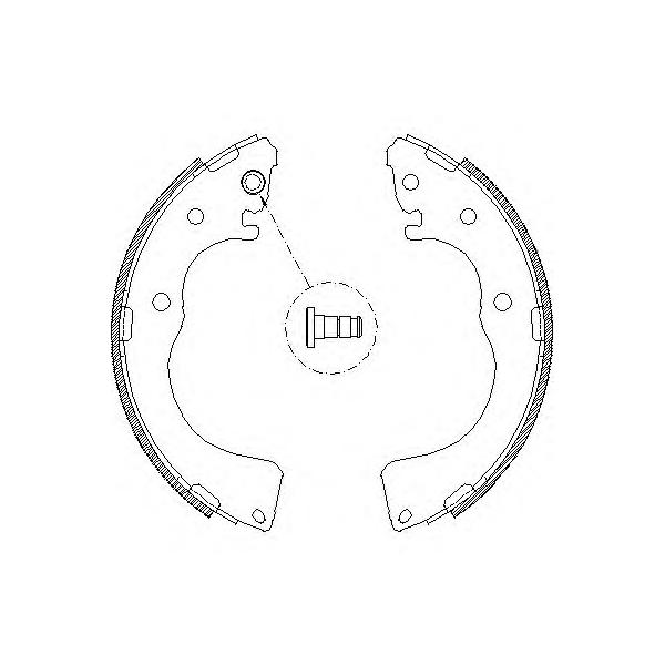 REMSA - 4171.00 (Колодки тормозные барабанные Mazda MPV 2.0i 99-00.)
