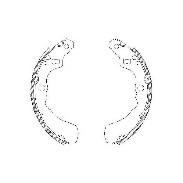 REMSA - 4381.00 (колодки барабанные/ Daihatsu Hi-jet II all 92>/Charade II 1.0/T 83-87.)