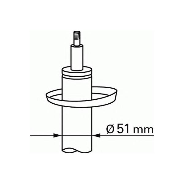 SACHS - 313679 (Амортизатор подвески передн лев PEUGEOT: 207 06-, 207 CC 07-, 207 SW 07-)