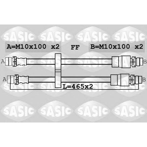 SASIC - 6606249 (Шланг тормозной)