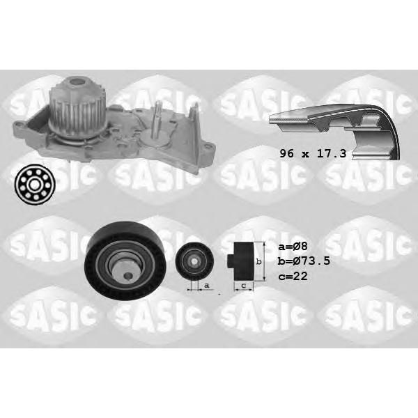 SASIC - 3904026 (Комплект ГРМ c водяным насосом)
