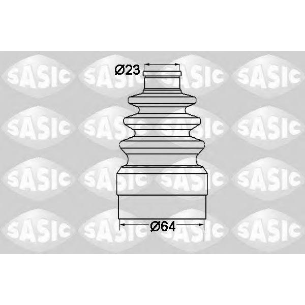 SASIC - 1904011 (Пыльник ШРУСа ком/кт)