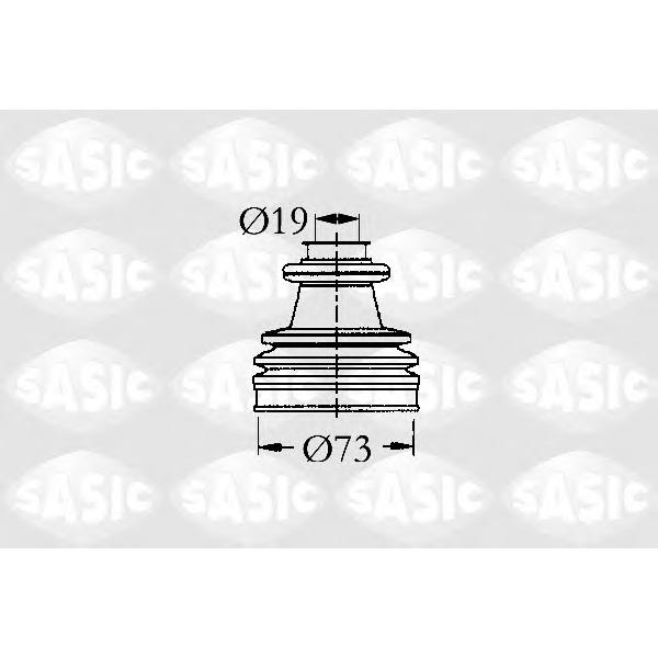 SASIC - 2933813 (к-кт пыльника ШРУСа наружн./Peugeot 106 1.0-1.6i 89>)