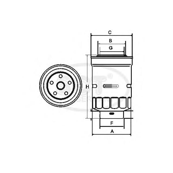 SCT - ST322 (Фильтр топл VW D 2,4, TOYOTA D&TD)