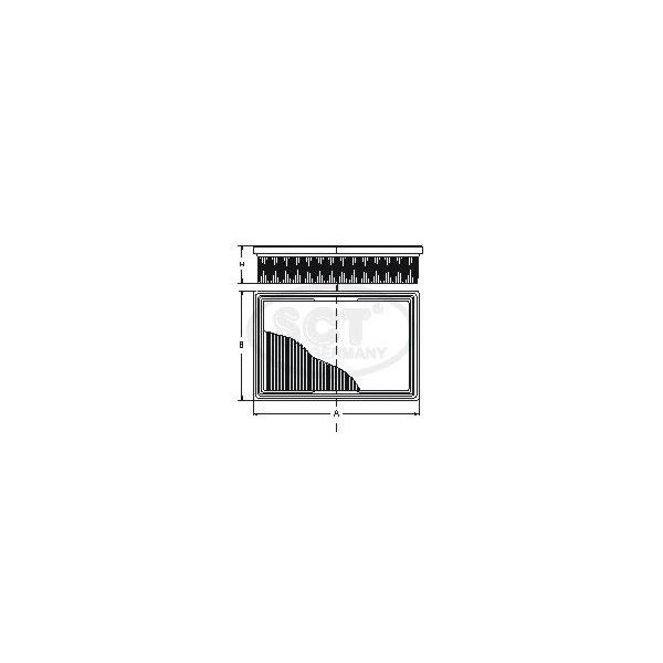 SCT - SB2257 (ФИЛЬТР ВОЗДУШНЫЙ SCT SB 2257)