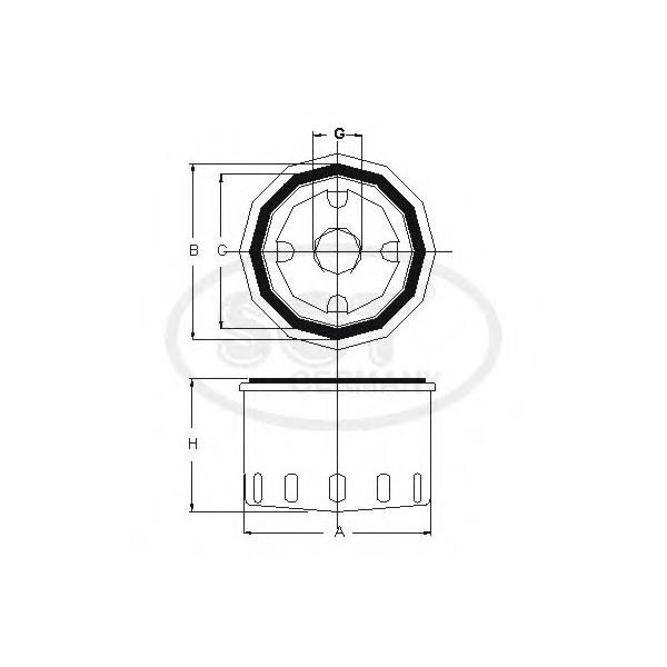 SCT - SM5088 (Фильтр масляный)