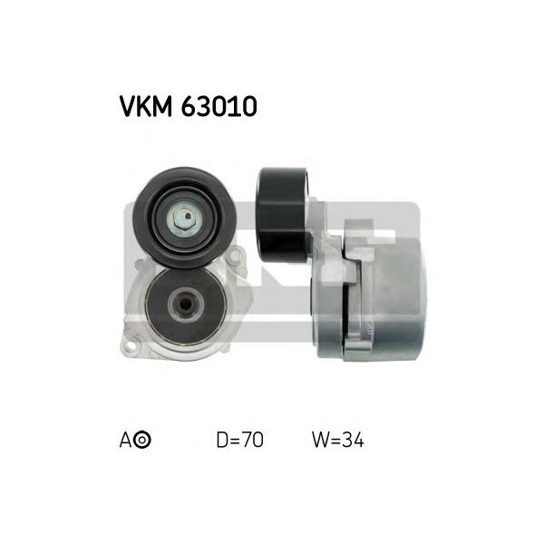 SKF - VKM63010 (натяжитель ремня с рол./ Honda Accord/Civic/CR-V 2.2TDCi 04>)