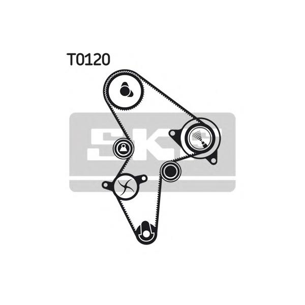 SKF - VKMC03121 (ремкомплект ГРМ с помпой/ Citroen AX/Xsara/Saxo, Peugeot 106 1.5D 94>)