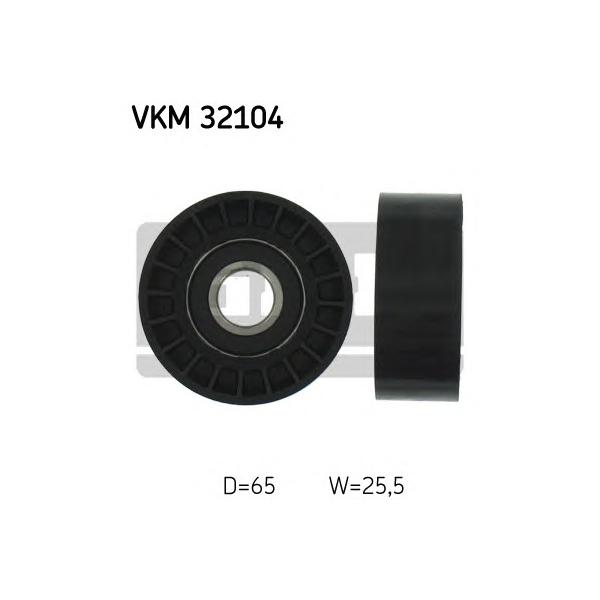 SKF - VKM32104 (Паразитный ведущий ролик, поликлиновой ремень)