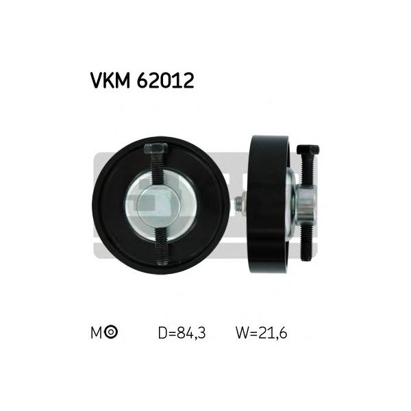 SKF - VKM62012 (Ролик натяжной поликлинового ремня NISSAN: MICRA III 1.0 16V/1.2 16V/1.4 16V 03-10)