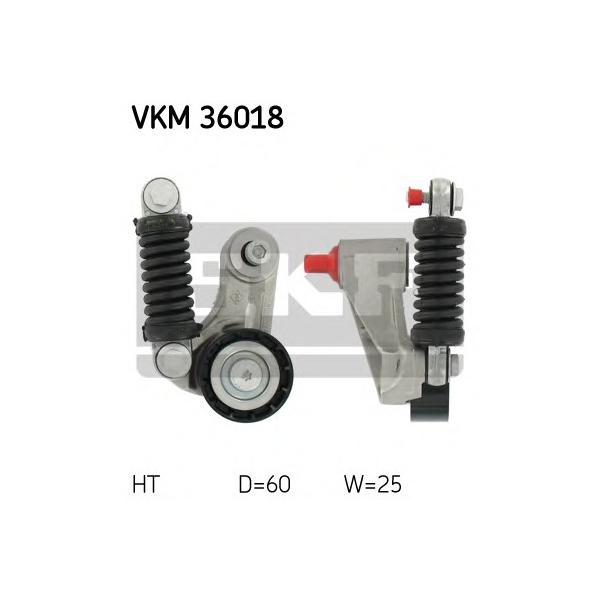 SKF - VKM36018 (ролик нат. ген. с AC/ Renault Megane 1.9D/DT <96)