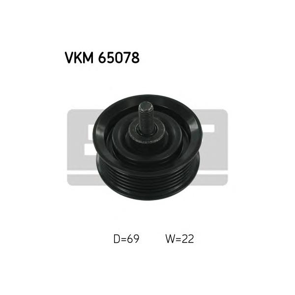 SKF - VKM65078 (Ролик приводного ремня KIA. HUYNDAI 2.0CRDi-2.2CRDi 16V 09>)