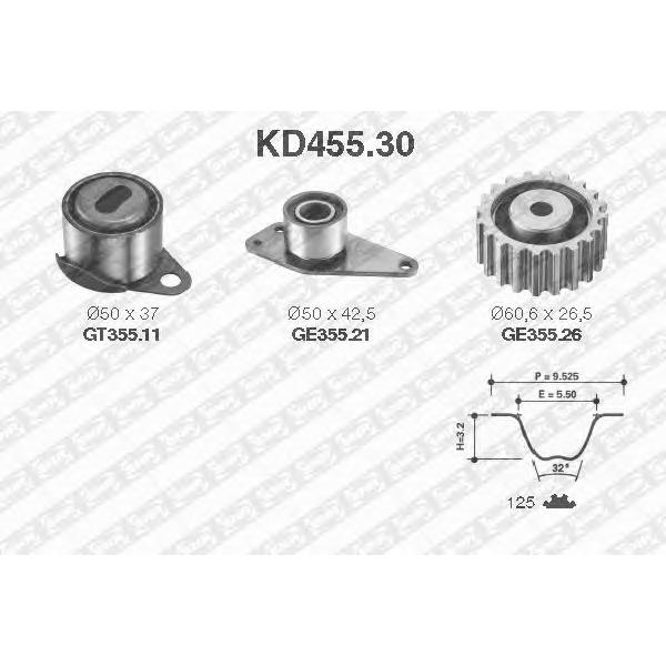 NTN-SNR - KD455.30 (Комплект роликов грм)