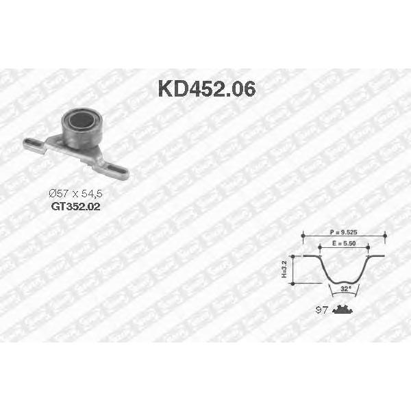 NTN-SNR - KD452.06 (Ролик натяжителя)