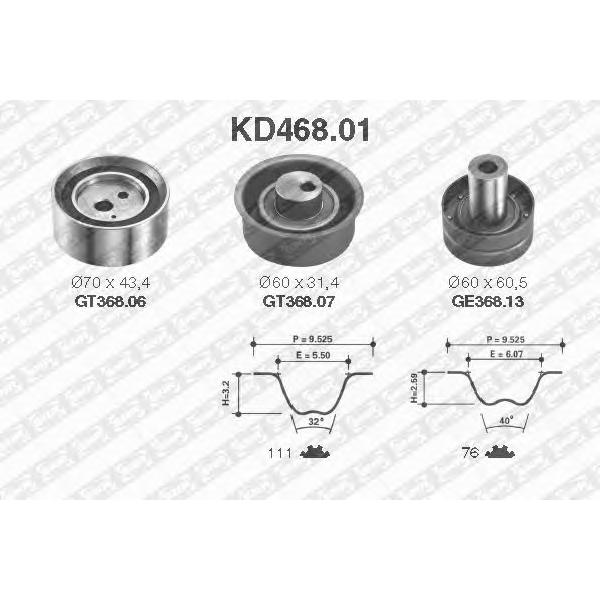 NTN-SNR - KD46801 (Комплект привода ГРМ)