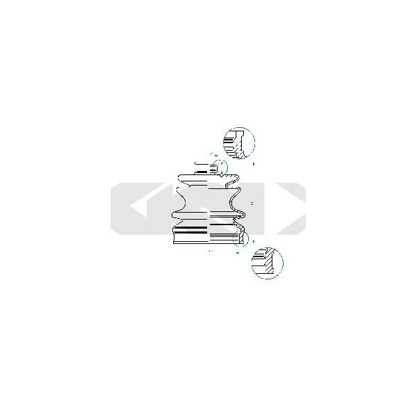 SPIDAN - 190970 (190970_пыльник ШРУСа к-кт!d21x67//Daewo Matiz, Hyundai Getz/Atos, Fiat 500, KIA Rio 98>)