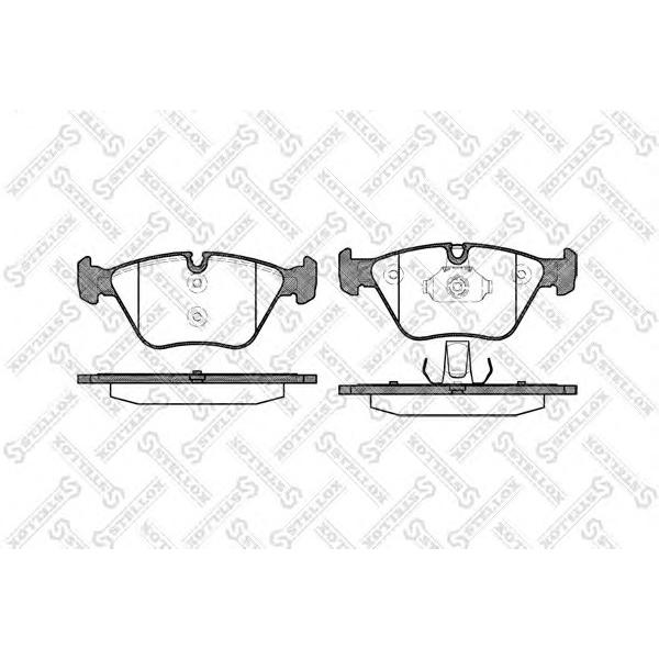 STELLOX - 974 000B-SX (Колодки дисковые п. BMW E46 3.0i Ci CD D DX ix 00> E39 2.0D 2.5D 00-03)