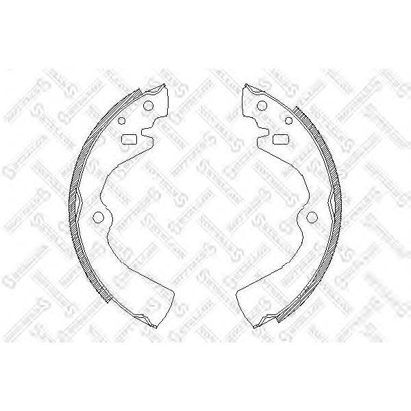 STELLOX - 138 100-SX (Колодки барабанные Nissan Bluebird 2.0 86-90)