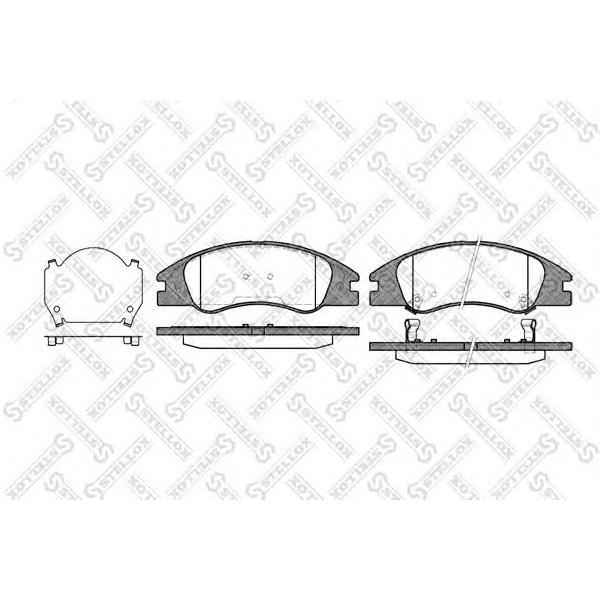 STELLOX - 11-45002-SX (Колодки дисковые п. Kia Cerato 1.6i 16V 2.0i CRDi 04>)