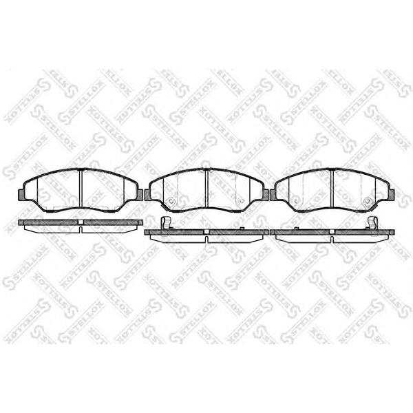 STELLOX - 750 002-SX (Колодки тормозные KIA Sportage (-03), Sportage New (Калининград) передние (4шт.))
