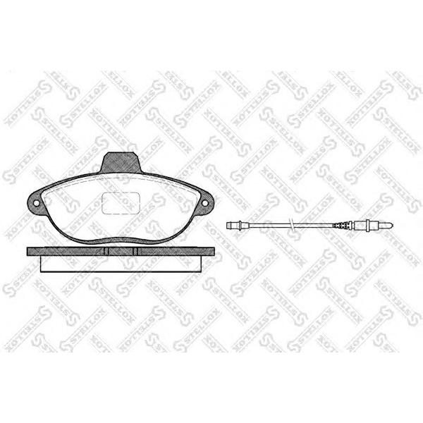 STELLOX - 613 002B-SX (Колодки дисковые п. Peugeot 806 1.8i Expert,Citroen Jumpy 94-02 815kg.)