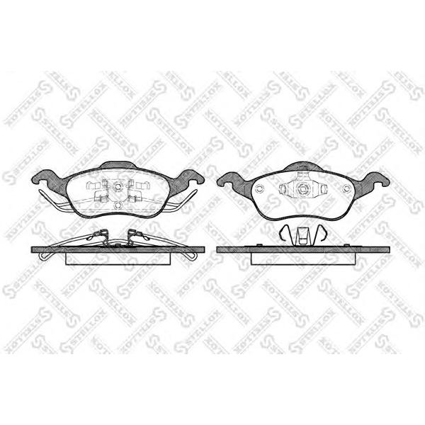 STELLOX - 702 000L-SX (Колодки дисковые п. Ford Focus 1.4i-2.0i 1.8TDi 16V 98>)