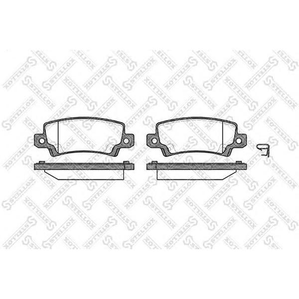 STELLOX - 885 002B-SX (Колодки дисковые з. Toyota Corolla 1.4i 1.6 2.0D 01> диск 15)