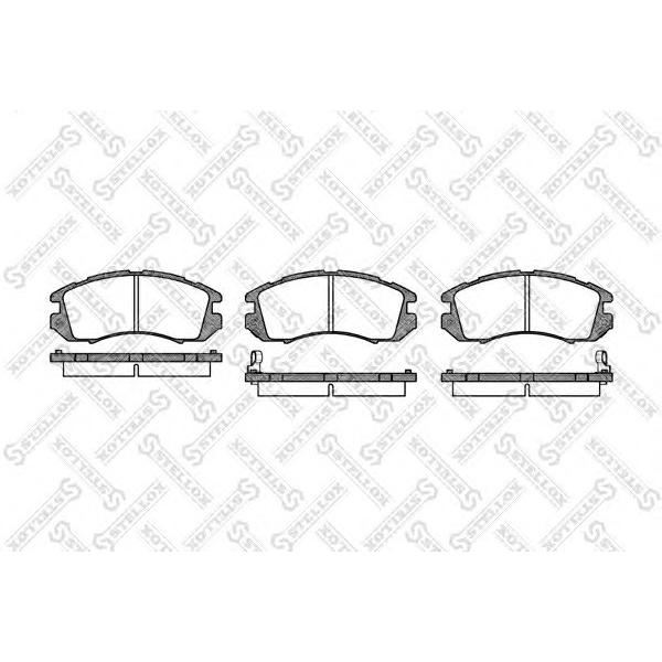 STELLOX - 202 012-SX (Колодки дисковые п. Subaru Legacy 1.8-2.2 89-94 Impreza 1.6-2.0 92-00)