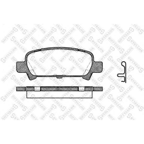 STELLOX - 740 002B-SX (Колодки дисковые з. Subaru Forester 2.0 97-02 Impreza 00> Legacy 98>)