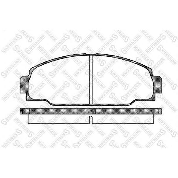 STELLOX - 285 000-SX (Колодки дисковые п. Toyota Dyna 1.8-2.0 2.4D 3.7D 87-88 Hiace 2.0 2.4 2.4D 89-95)