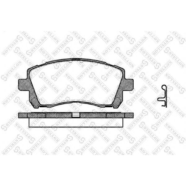 STELLOX - 666 002L-SX (Колодки дисковые п. Subaru Forester 2.0 02> Legacy 2.5i 4WD 96-99)