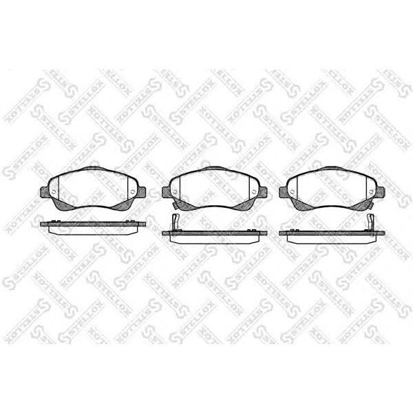 STELLOX - 10-57002-SX (Колодки тормозные передние Avensis/Corolla Verso)