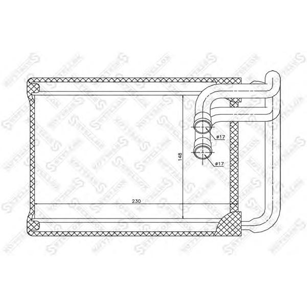 STELLOX - 1035130SX (10-35130-SX_радиатор печки! Hyundai Sonata 2.0/2.4/3.3 04>)