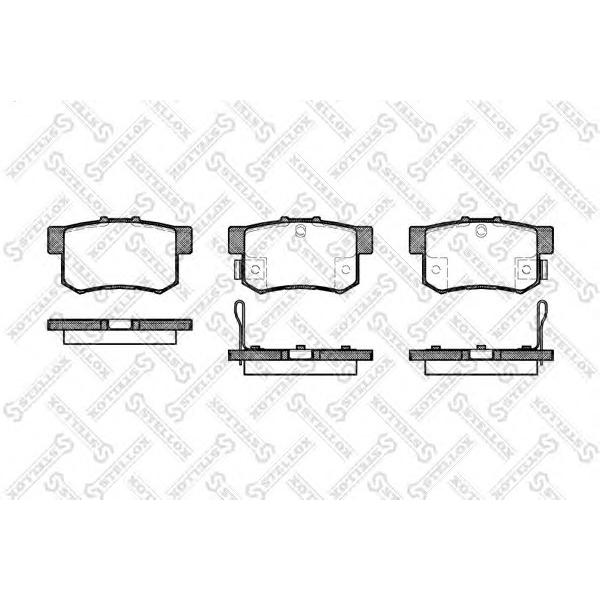 STELLOX - 336 052-SX (Колодки дисковые з. Honda CR-V 2.0i 02> Stream 1.7i 2.0i 01>)