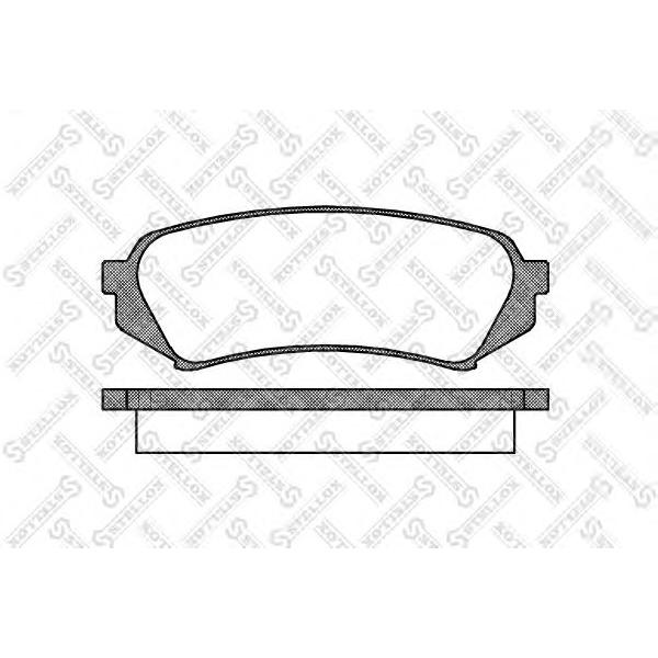 STELLOX - 717 000B-SX (Колодки дисковые з. Toyota Land Cruiser100 4.7i 4.2TD 98>)