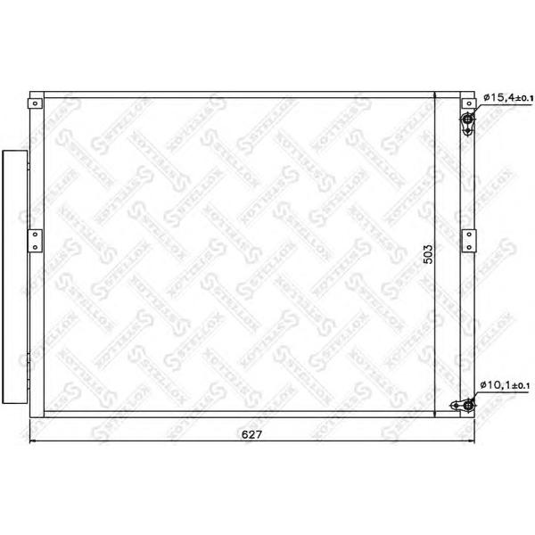 STELLOX - 1045528SX (10-45528-SX_радиатор кондиционера!// Toyota 4 Runner/Land Cruiser ##J120 all 03>)