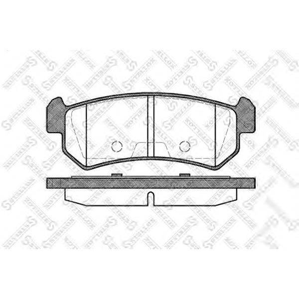 STELLOX - 10-59000-SX (колодки дисковые (зад. острые ушки))