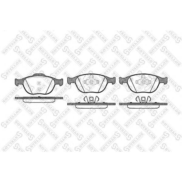 STELLOX - 995 000L-SX (Колодки тормозные передние для Ford Focus I RS/ST 2.0 2002~2004, Tourneo Connect 2002~)