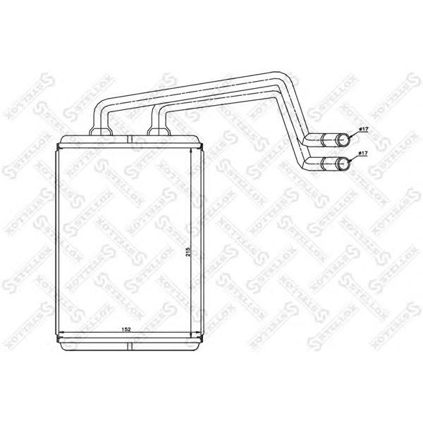 STELLOX - 82-05017-SX (Радиатор печки Hyundai Elantra 1.6-2.0 00>)