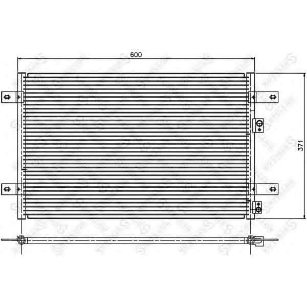 STELLOX - 10-45310-SX (Радиатор кондиционера VW Sharan, Ford Galaxy 95>)