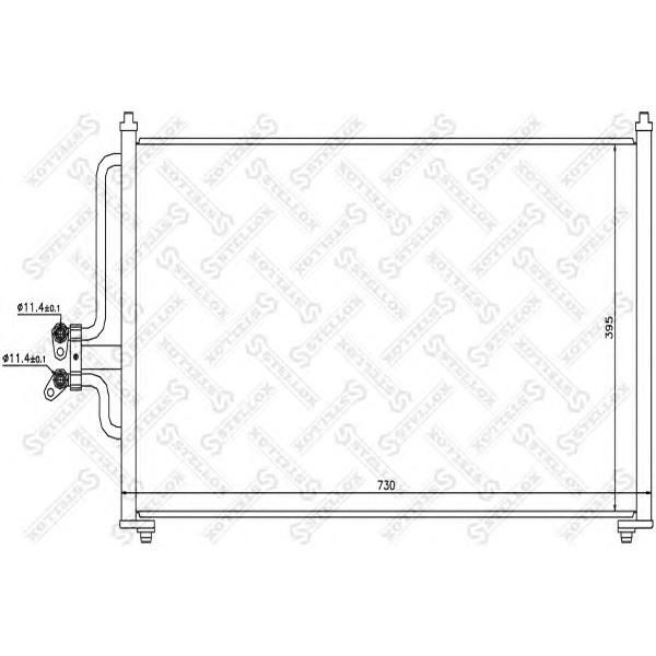 STELLOX - 1045459SX (10-45459-SX_радиатор кондиционера!// Mazda Tribute,Ford Maverick all 01>)