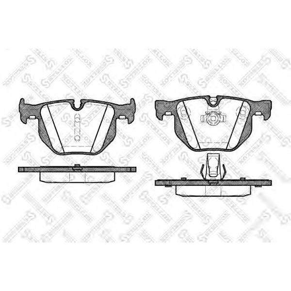 STELLOX - 392 060-SX (Колодки дисковые з. BMW E60 2.0i-4.5i 3.0D 03>)