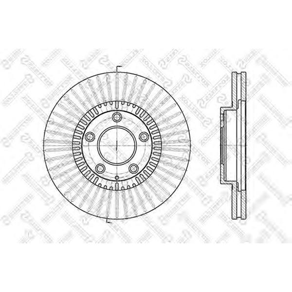 STELLOX - 6020-3247V-SX (Диск торм. пер. Mazda MPV II 2.0 2.3 2.0Di 00>)