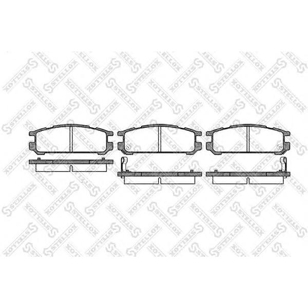 STELLOX - 353 002-SX (Колодки дисковые з. Subaru Legacy 1.8-2.5i 90> Impreza 1.6-2.0 92-00)