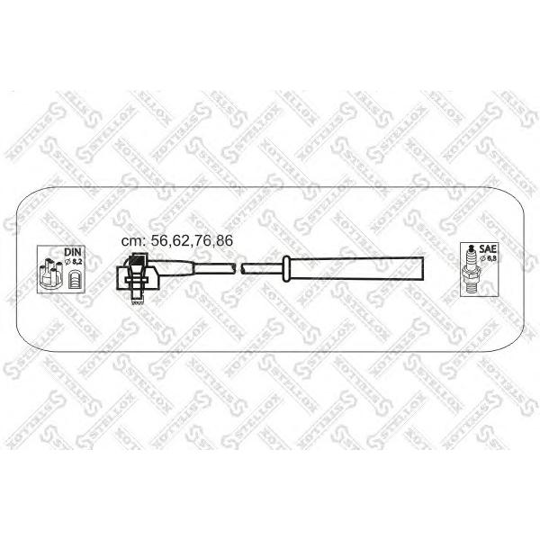 STELLOX - 10-38114-SX (Ком-т проводов Ford Escort 1.4 CVH CFi 90>)