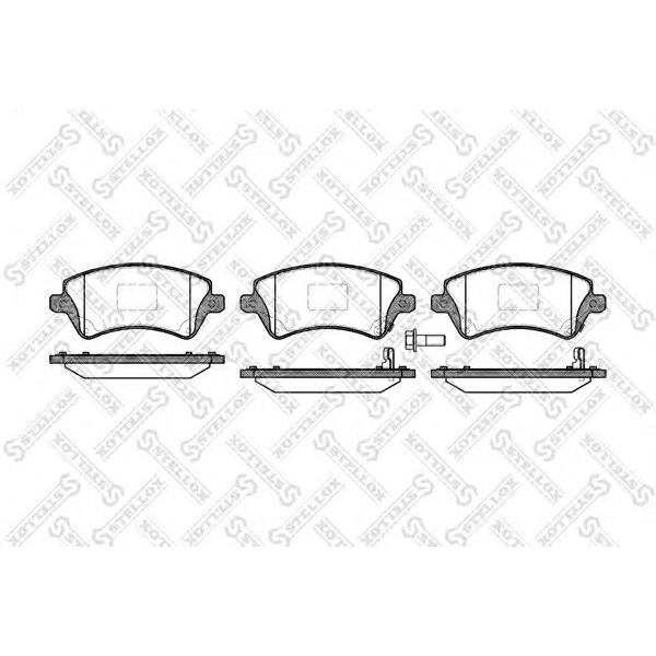 STELLOX - 833 012B-SX (Колодки дисковые п. Toyota Corolla 1.4 1.6 WTi 2.0D4-D 02> диск 15)