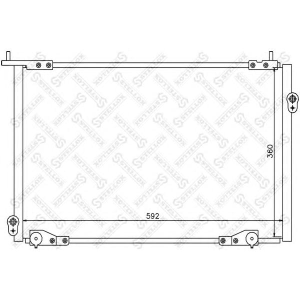 STELLOX - 1045367SX (10-45367-SX_радиатор кондиционера!//Honda Accord all 98-02)