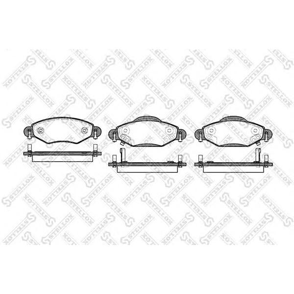 STELLOX - 989 002-SX (Колодки дисковые п. Toyota Yaris Verso 1.3 1.5 WT-i 1.4D 01>)